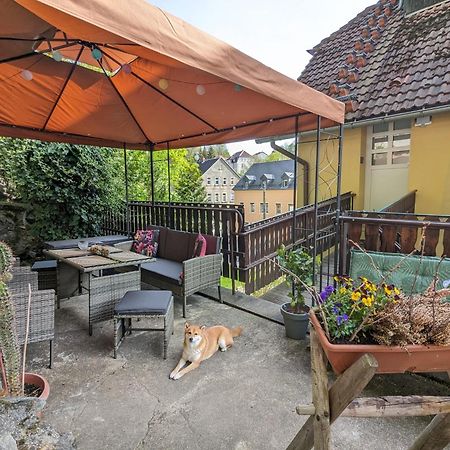 Waldblickwohnung Mit Schoener Terrasse Und Kamin Sebnitz Exterior foto