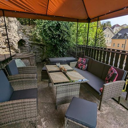 Waldblickwohnung Mit Schoener Terrasse Und Kamin Sebnitz Exterior foto