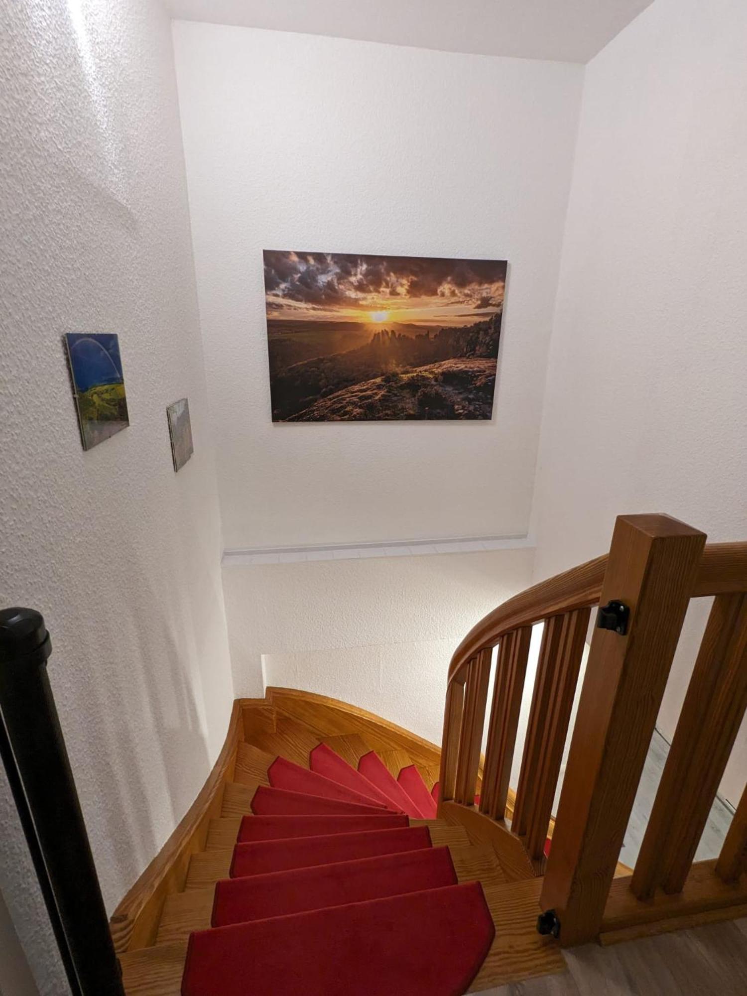 Waldblickwohnung Mit Schoener Terrasse Und Kamin Sebnitz Exterior foto